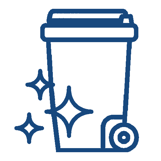 rubbish-bin blue rubbish-bin blue